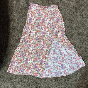 Size Medium Floral Midi Skirt